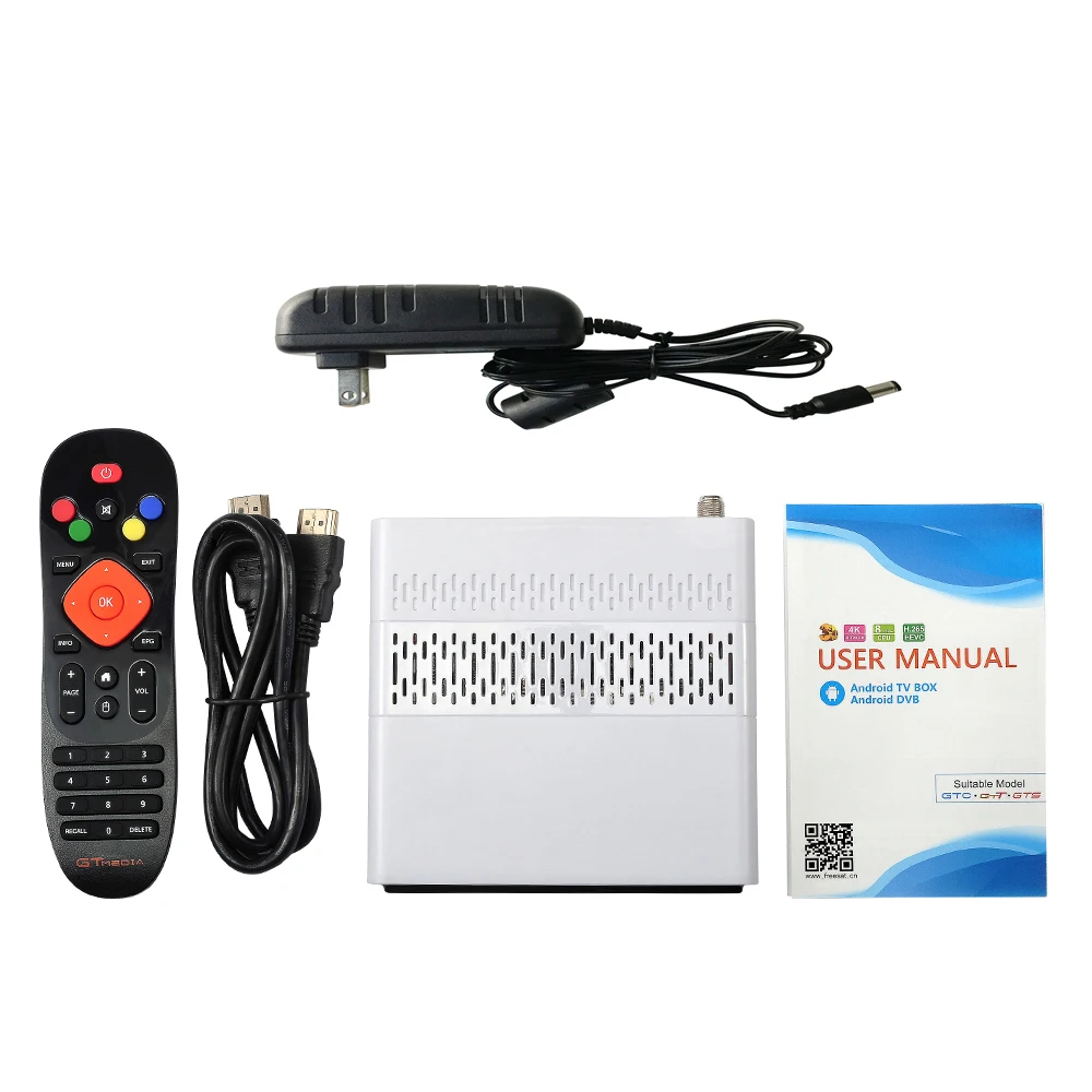 GTMEDIA GTS Android 6,0 tv BOX W/2,4G Wi-Fi BT4.0 Amlogic S905D 4K воспроизведение ТВ приемник мультимедийный плеер DVB-S/S2 телеприставка