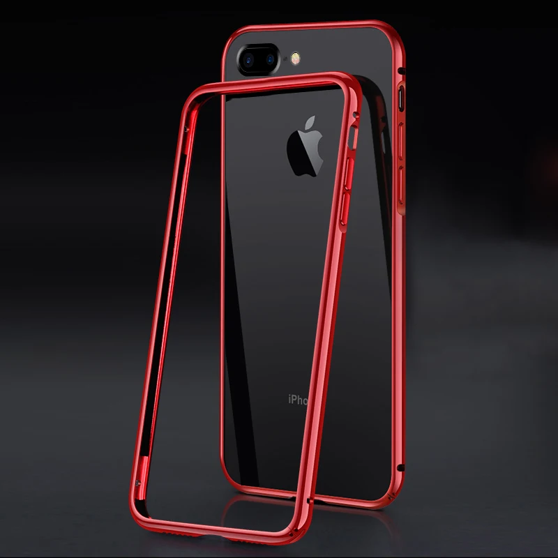 Роскошный металлический бампер чехол для телефона для Apple iPhone 8 7 Plus чехол алюминиевая рамка жесткий защитный чехол для iPhone 7 8 чехол