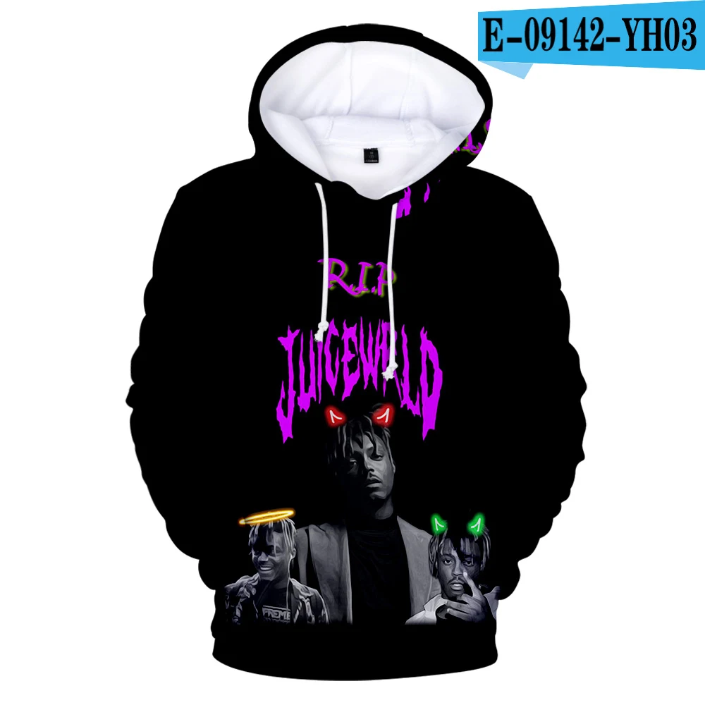 3D Hoodies Men Juice Wrld Hoodie Casual Sweatshirts 3