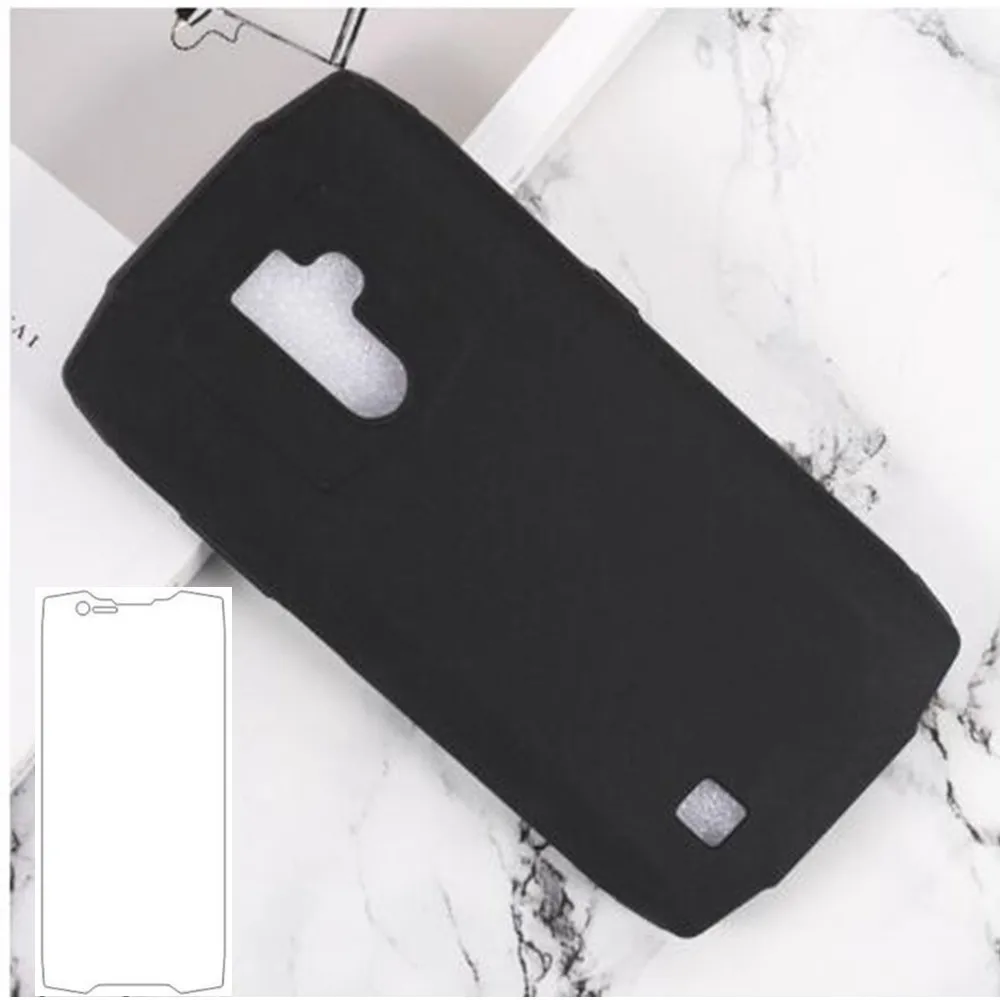 For Blackview BV6800 Pro Case Cover+ Screen Protector Tempered Glass Protective Film For Blackview BV6800 Pro - Color: Black With Glass
