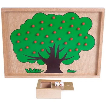 

Child Toys Apple Tree Match Digital Teaching Non-Woven Puzzle Math Toy Creative Educational Toy for Kindergarten Kids