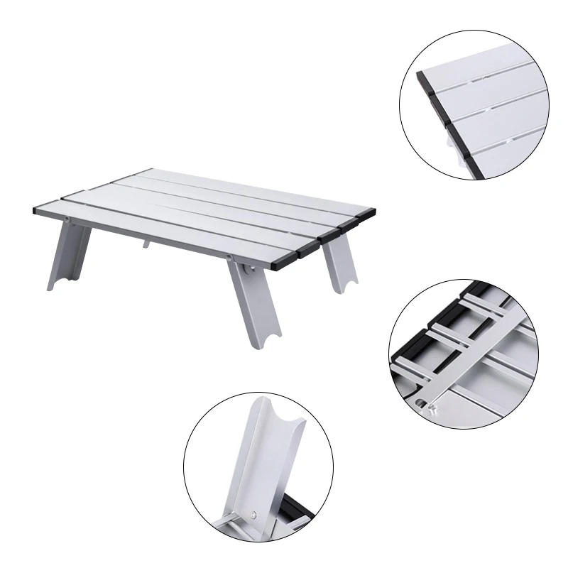 2021 NEW Camping Mini Portable Foldable Table for Outdoor Picnic Barbecue Tours Tableware Ultra Light Folding Computer Bed