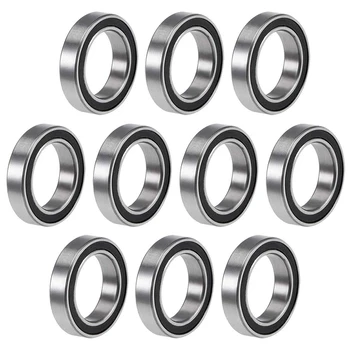 

10PCS 6701-2RS 12X18X4 mm Miniature Double Rubber Sealed Deep Groove Ball Bearings