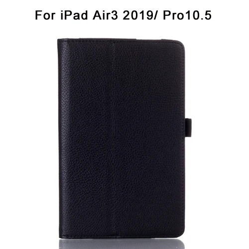 Стенд кожаный чехол для iPad Air 1 4 3 2/iPad Air 1 2 3 /i Pad 9,7/Pro 10,5 раза смарт кожаный чехол из ПУ кожи для iPad1 A1337 A1395 чехол - Цвет: air3 pro10.5 Black