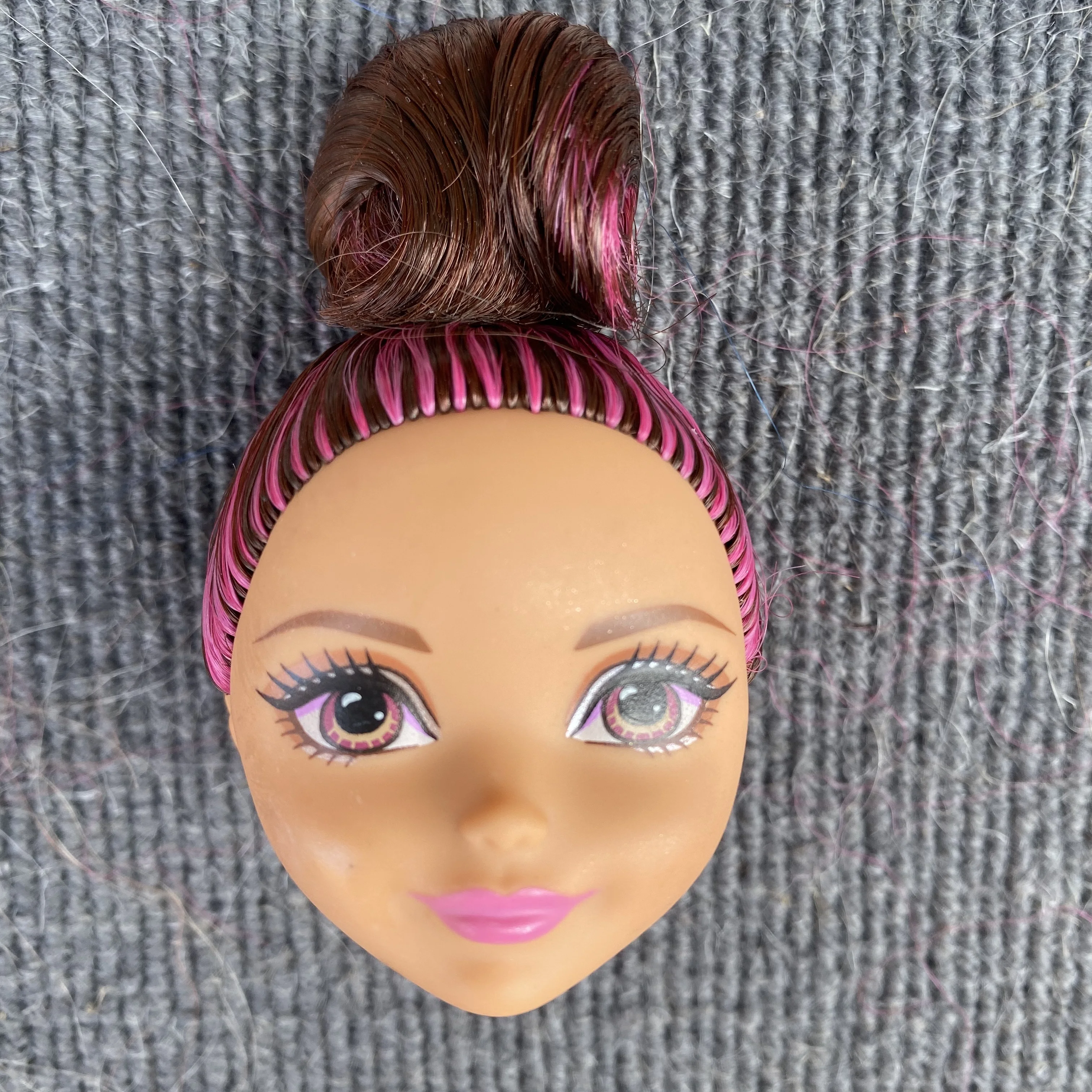 Случайный 6 шт кукла голова с волосами Аксессуары для BJD куклы девушки макияж прическа подарок девочки Детские игрушки