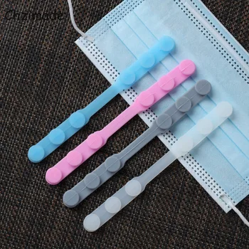 

Chzimade 5Pcs Soft Mask Strap Extender Belt Adjustable Mask Buckle Holder Ear Protector Hook For Mask Wearing Diy Sewing Crafts