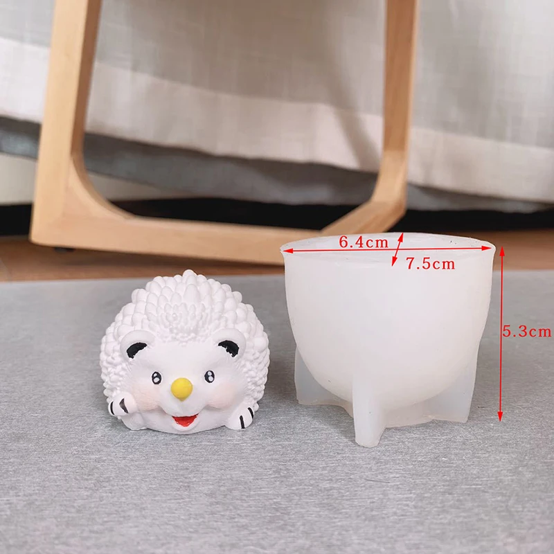 3D Hedgehog Silicone Mold Handmade Soap Making Mould Candle Cake Baking Molds