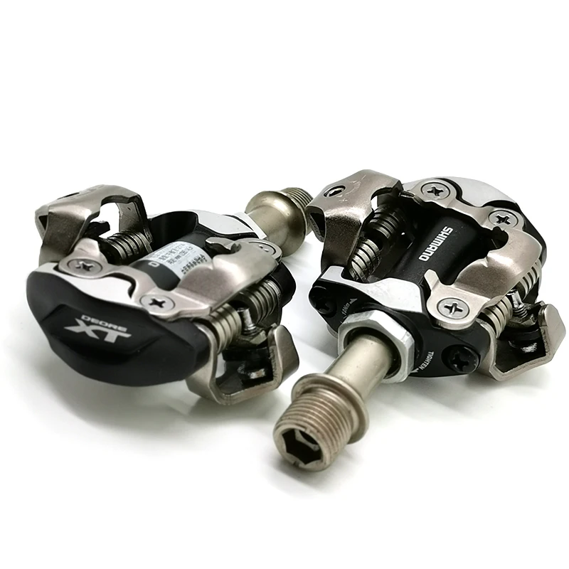 Pedali bici MTB Shimano SPD Deore XT M8000 XC mountain bike pedals nero