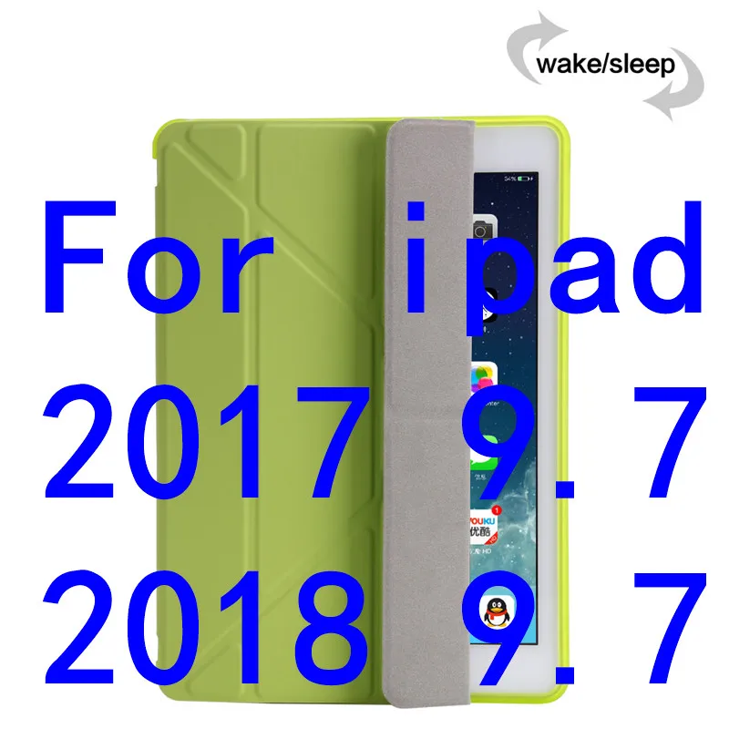 ТПУ чехол для iPad Pro 10," Air 3 тонкий мягкий сенсорный Магнитный чехол-подставка для iPad 9,7 чехол 5th 6th чехол для планшета+ ручка - Цвет: 5th 6th green