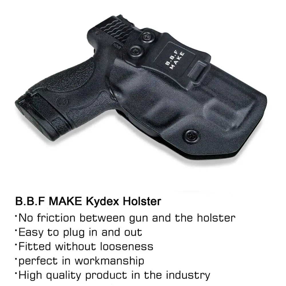 B.B.F Make IWB KYDEX кобура на заказ подходит: M& P щит 9 мм/. 40 s& w пистолет кобура внутри скрытый кейс для пистолета