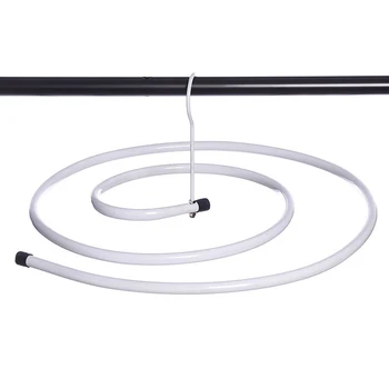 

Stainless steel iron Clothes rack Multifunctional spiral hanger Drying sheets quilt hexagon Circular rotation Clothes rack