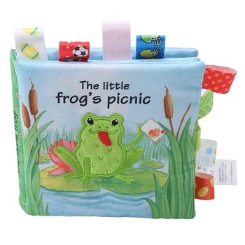 

Newborn Baby Clothbook Kids 3D Animal Tails Cloth Book 2020 New Baby Puzzle Toy Development Education Books Best Gifts