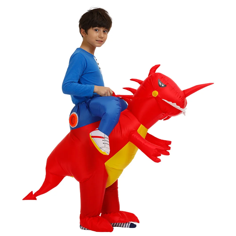 Детский костюм для езды, надувной динозавр, маскарадный костюм T-Rex, надувной костюм динозавра, карнавальный костюм динозавра, вечерние костюмы