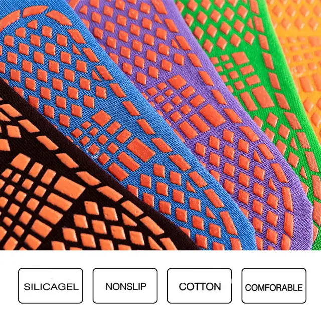 Breathable Anti-slip Socks Rubber Floor Socks Warm Cotton Glue Point Foot Dispensing Trampoline Boys Girls Early Education Socks 5