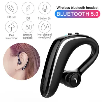 

Bluetooth Earphone Car Bluetooth Headset Light Weighted Business Headset Sports Earbuds Long Standby 15 Hours Playing Time F