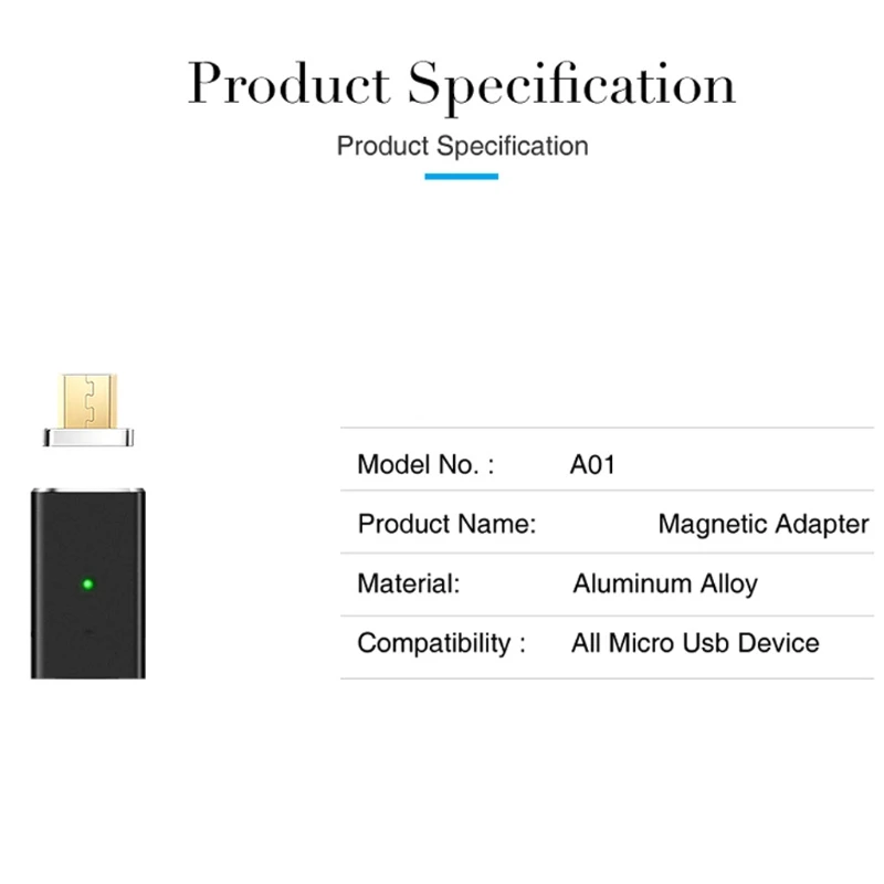 Магнитный микро USB зарядное устройство адаптер конвертер для Android смартфон планшетный ПК