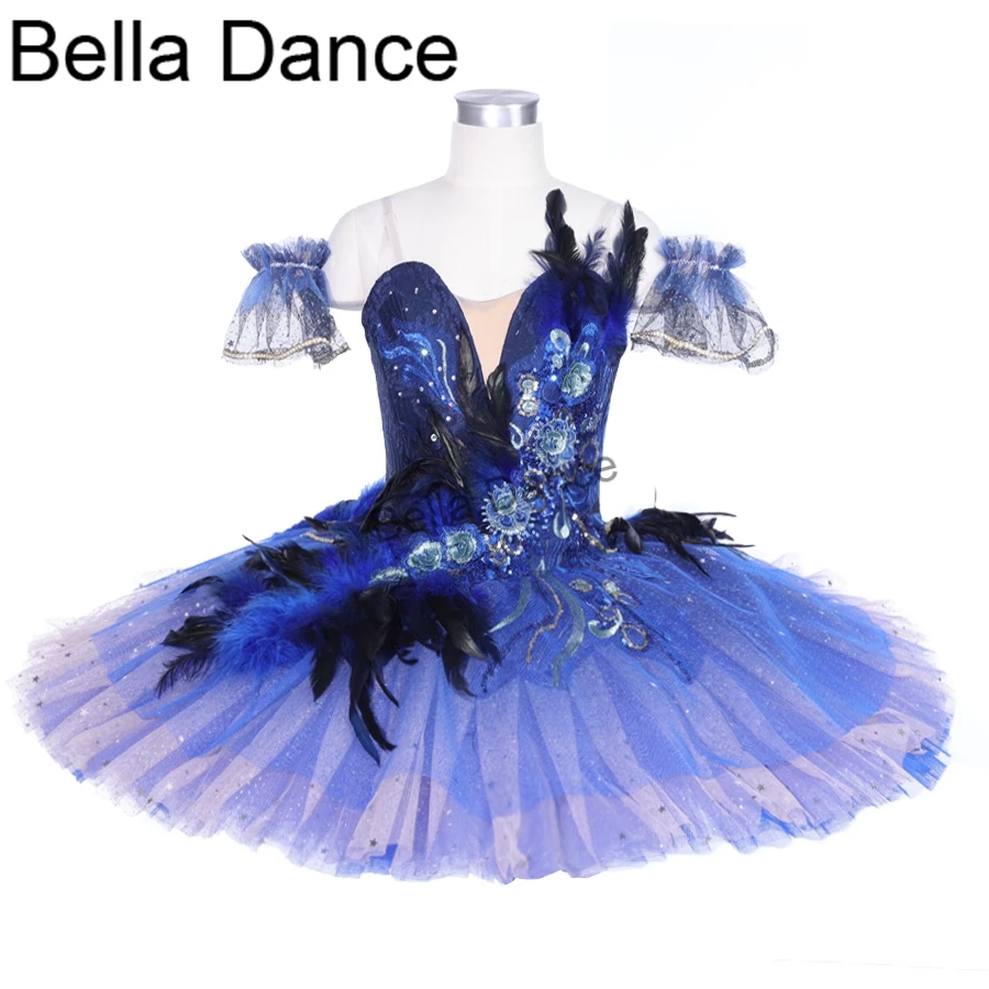 bluebird pancake tutu adult professional ballet tutu costume women blue sleeping beauty dancing tutu dress BT9240