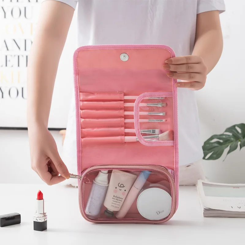 

Women's Travel Necessaire Cosmetic Bag Waterproof Lady's Beautician Toiletry Organizer Business Makeup Case Accessories Supplies