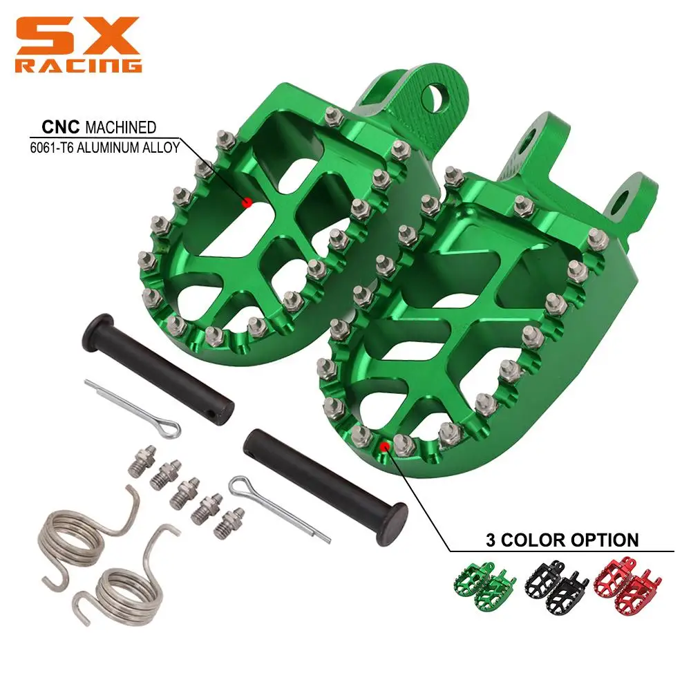 Motorcycle CNC FootRest Footpegs Foot Pegs Pedal For Kawasaki KLX250