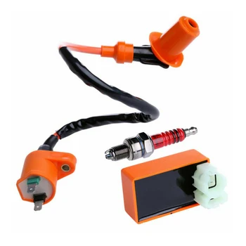 

For Scooter ATV GY6 50cc-150cc High Performance CDI And Coil And Spark-Plug Denso-ignition Coil Ngk Ignition Coil