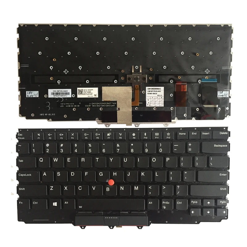Клавиатура для ноутбука Lenovo ThinkPad X1 yoga 2nd 2017 с подсветкой|Клавиатуры замены| |