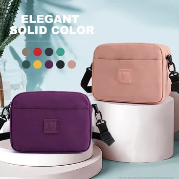 

Sport Outdoor Crossbody Bag For Women Nylon Shoulder Bag Waterproof Multi-pocket Zipper Bag Mobile Phone 2020 Hot Sale Handbags