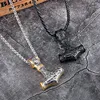 Punk Stainless steel Norse Vikings Amulet Pendant Cord Odin's Gold Thor's Hammer Chain Necklaces Men ethnic Jewelry Dropshipping ► Photo 2/6