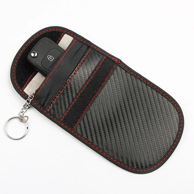 

Car Key Fob Signal Blocker Bag Car Key Storage Shielding Pouch Wallet Case for Cell Phone Signal Blocker Accessories