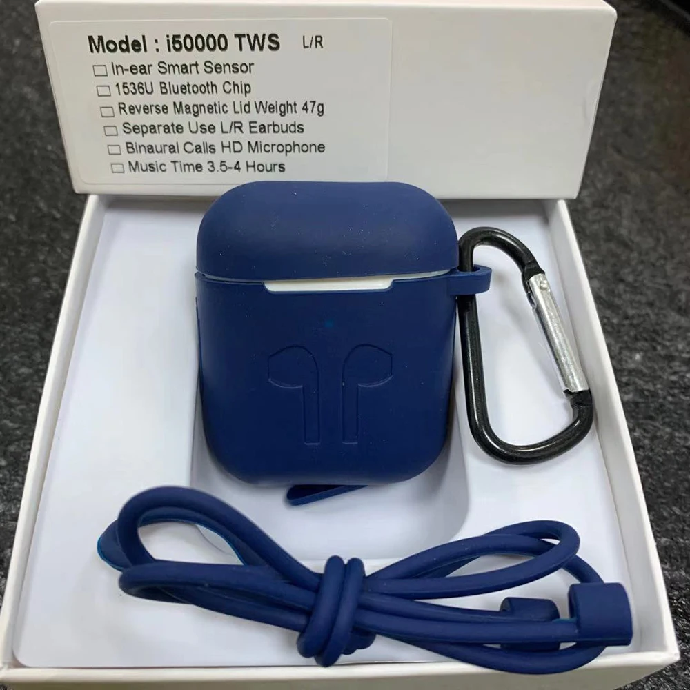 i50000-Blue-kits I50000 наушники-вкладыши TWS с 1536U чип поддерживает ios13 systemPK i10 i11 i12 i30 i60 i80 i90 i90s i100 i200 i500 i1000 i3000 i2000 i5000 i9000 i5 - Цвет: i50000-Blue-kits
