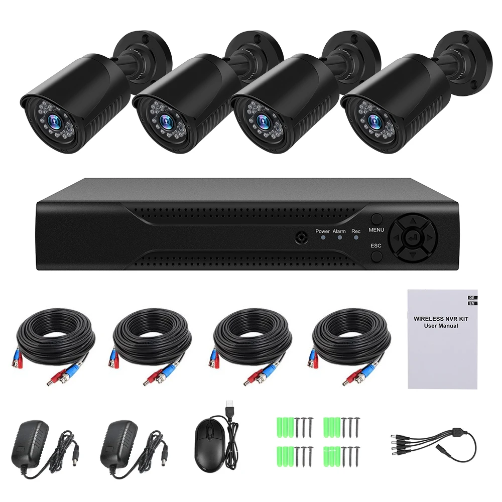 Home Security CCTV camera System 8CH 1080P AHD security Camera DVR Kit CCTV waterproof Outdoor home Video Surveillance SystemHDD