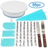 6Pcs Plastic Cake Turntable Rotating Plastic Dough Knife 10 Inch Decorating Cream Cakes Stand set Cake Rotary Table Baking Tool ► Photo 1/6