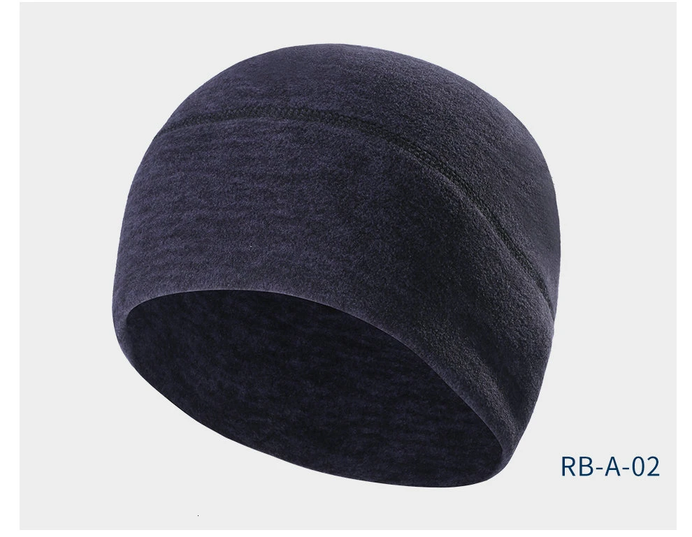 Cycling Cap Fleece Keep Warm Mens Winter Hats Thickened Thermal Head Bandanas for Outdoor Running Skiing Sports Snowboarding Cap (11)