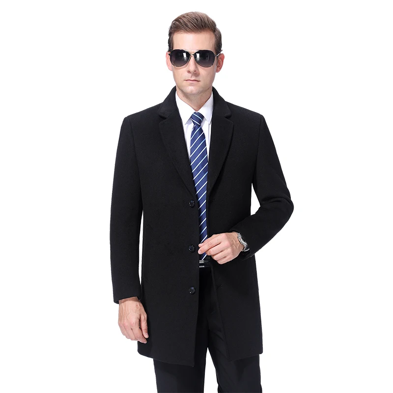 2020 Men Wool Coat Autumn Woolen Long Coat Pea Сoat Winter Wool Blend Long Jacket Male Cashmere Coat Mens Overcoat Korean Style 2020 Men Wool Coat Autumn Woolen Long Coat Pea Сoat Winter Wool Blend Long Jacket Male Cashmere Coat Mens Overcoat Korean Style