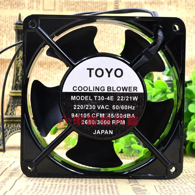 TOYO T30-4E 220/230V 22/21W 120*120*38 защита двигателя охлаждения