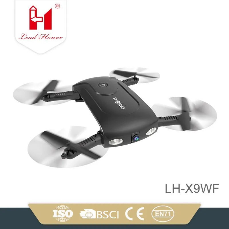 

Li Huang XX9 Pocket Unmanned Aerial Vehicle Mobile Phone Control with Fixed High Foldable One-Button Landing Take-off Quadcopter