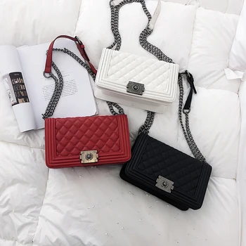 

New high-quality women's bag Linger fashion wild shoulder Messenger bag chain ladies small square bag