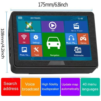 

7 inch car GPS navigator tourist navigatorFM Navitel satellite navigation truck GPS navigator latest map of Europe