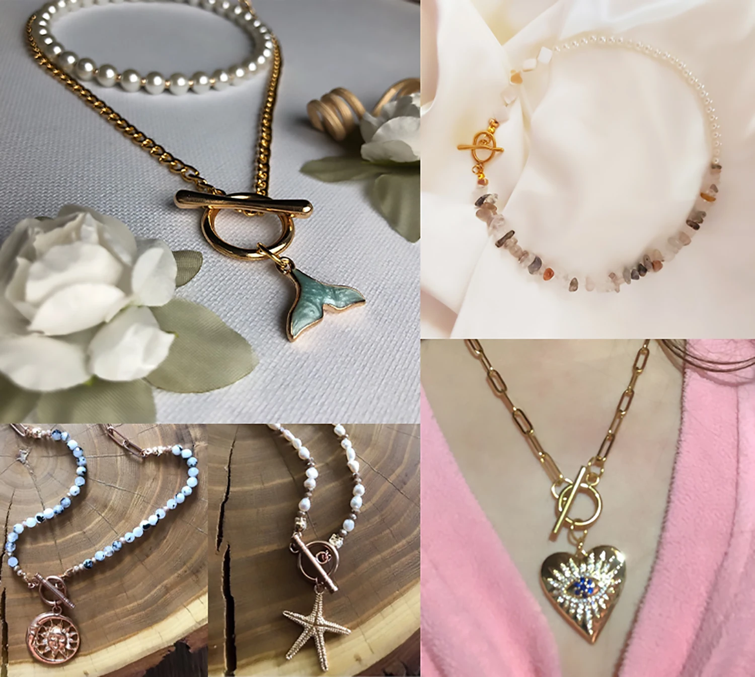 20Sets Silver Color OT Clasps Connectors Bracelet Necklace Toggle Clasps Pendant Buckle For Jewelry Making Findings Accessories 6