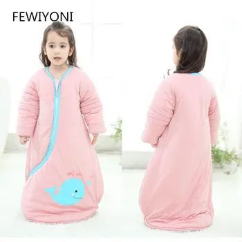 

0-6 years old newborn sleeping bag winter warm children pajamas cotton blanket bedding baby one-piece clothes sleeping bag