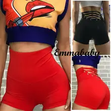 Новые модные женские шорты спортивные Горячие катание на велосипеде, пробежка Хлопок Спортивные шорты леггинсы Короткие