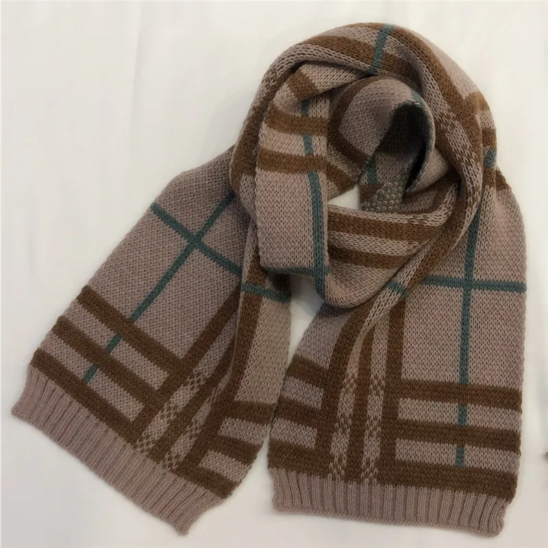 Jeseca New Autumn Winter Thick Warm Scarves Kids Fashion Cotton Knitted Shawls and Wraps Boys Girls Cute Long Scarves Wraps