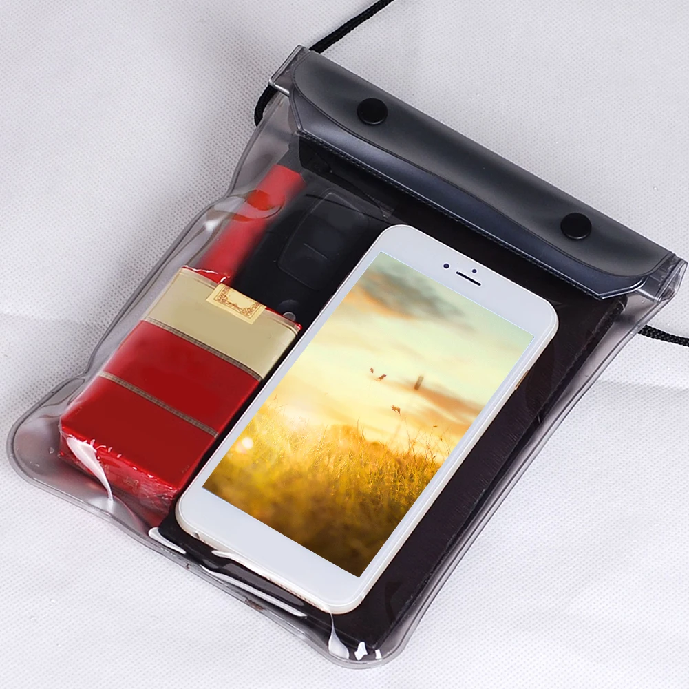 Black Beach Rafting Songkran Festival Eco-friendly Keys Cosmetics Outdoor Wallets Dustproof Swimming Bag Underwater Waterproof Dry - Цвет: Black