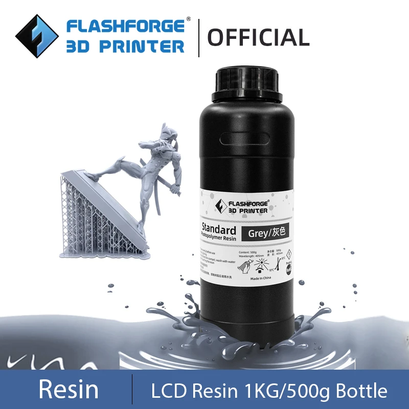 petg transparent Flashforge 1KG Liquid Photopolymer Resin 405nm UV Resin For SLA LCD 3D Printer Printing Material For Proxima Foto Series 3d printing plastic