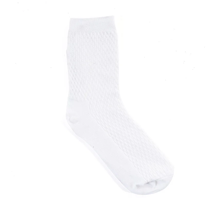 white 3 пары, Новые однотонные мужские носки, деловые хлопковые дышащие носки, повседневные мужские носки, подарок,, Прямая поставка, мужские носки - Цвет: white