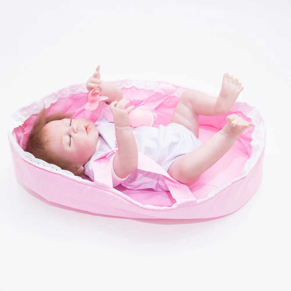 Мода 55 см Reborn Baby DOLL игрушка 22 дюймов Новорожденные милые куклы со сном Реалистичная кукла Bonecas забавная игрушка Рождество