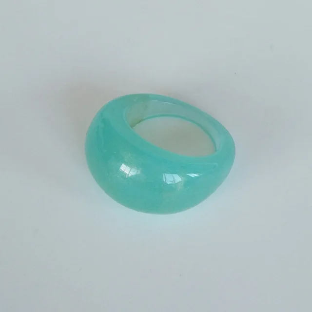 New Vintage Transparent Colorful Acrylic Resin Ring Set Korea Fashion Geometric Aesthetic Jewelry Ring For Women 2021 Trend Punk 27