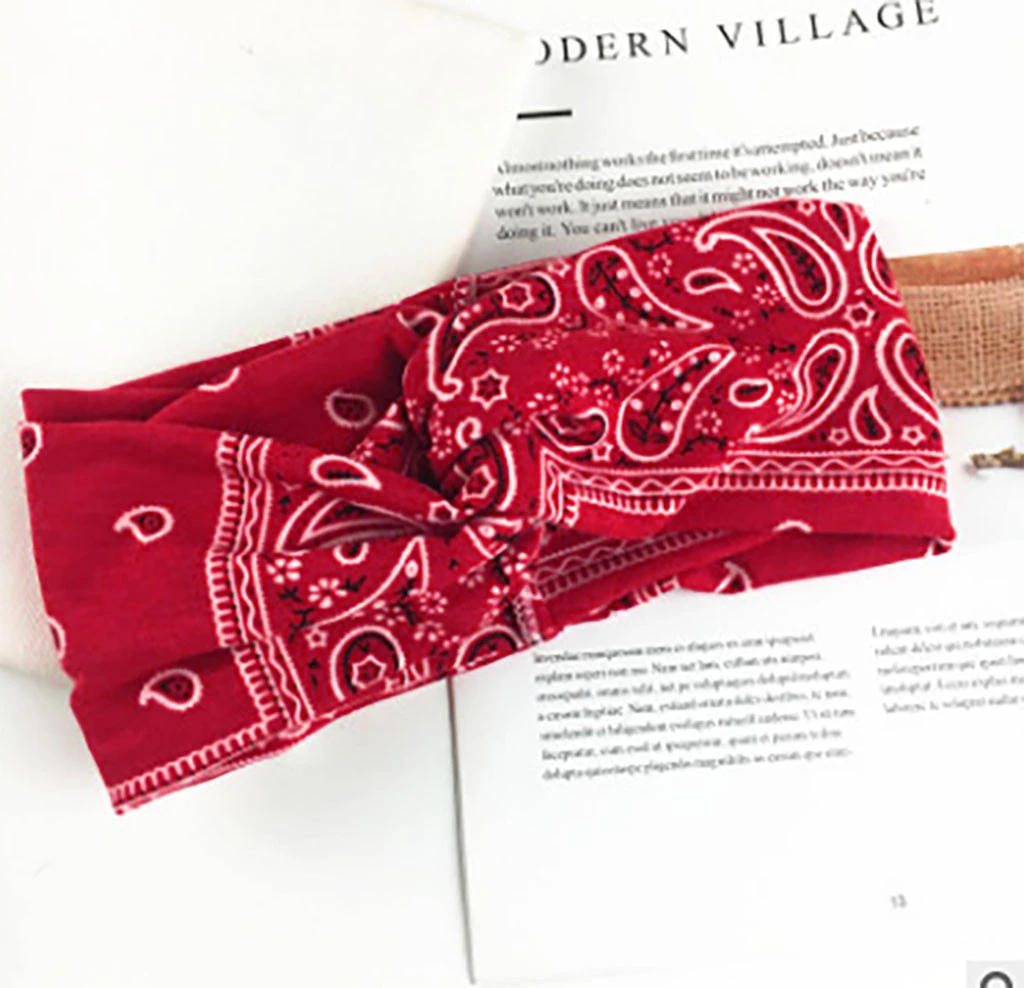 Women Yoga Headband Elastic Floral Absorption Hair Band Cotton Man Fitness Elastic Sports Hair Accessories Female 903