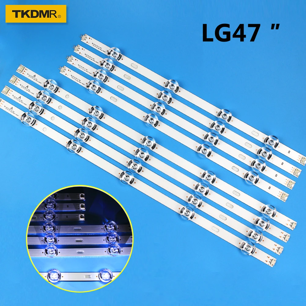 

LED Backlight strip 9 Lamp For LG 47" TV innotek DRT 3.0 47" 47LB6300 47GB6500 47LB652V 47lb650v LC470DUH 47LB5610 47LB565V