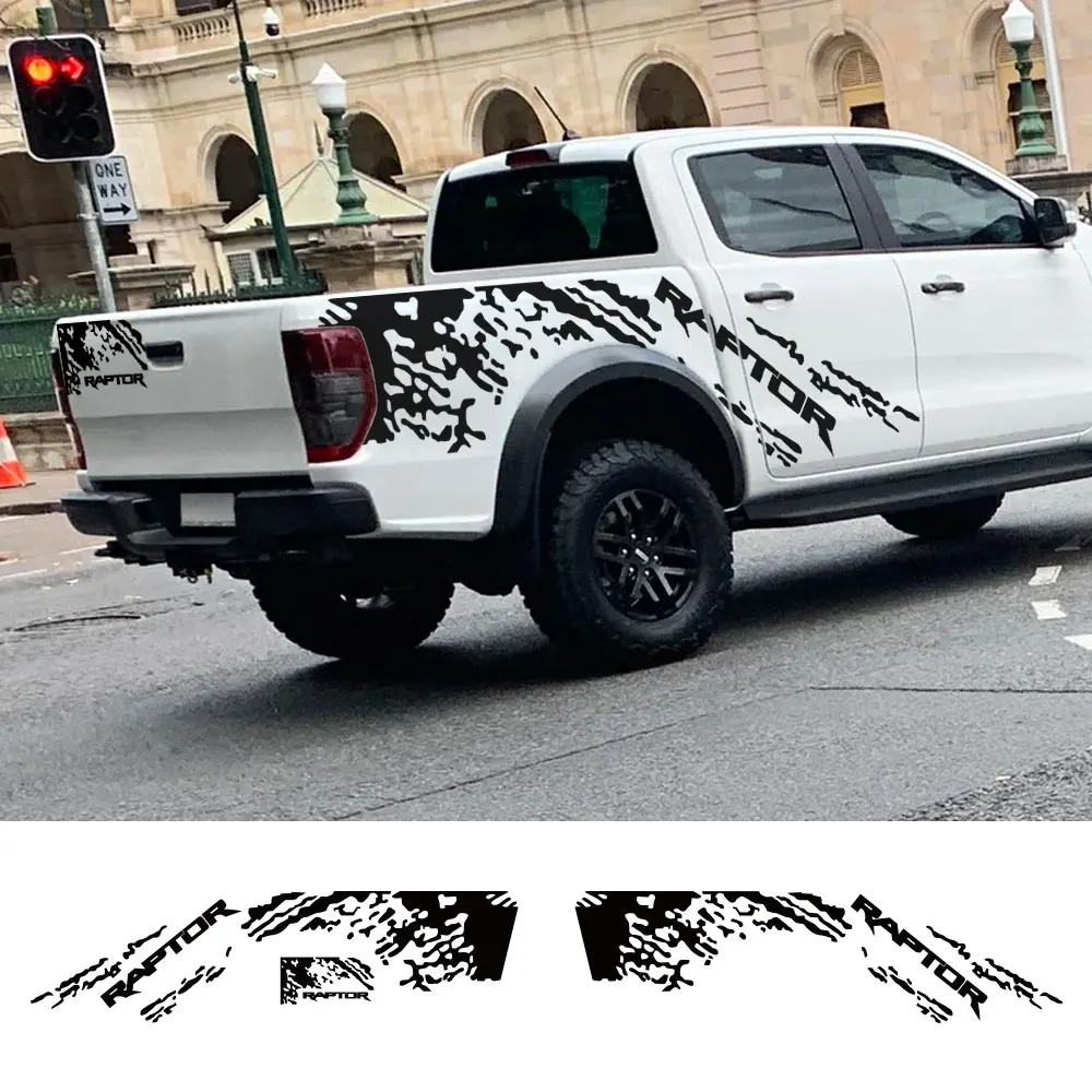 Pickup Stickers For Ford F150 Raptor Ranger Truck Graphic Splash Grunge
