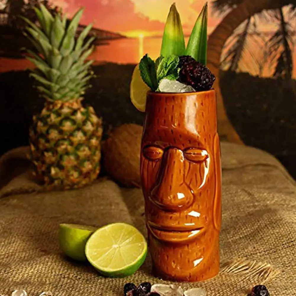 Tiki Cup коктейльный набор из 4 керамических Гавайских вечерние коктейльные чашки